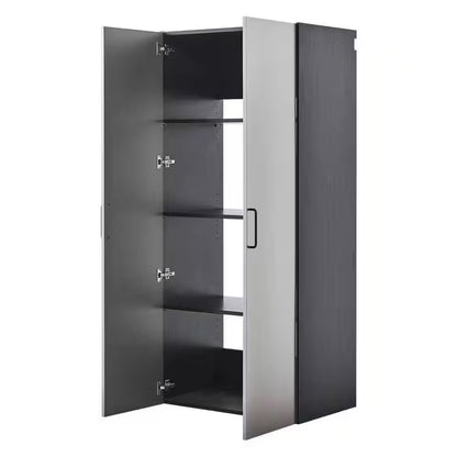 Asti Wood Wall Mounted Garage Cabinet in Gray (31.4 In. W X 78.7 In. H X 19.6 In. D)