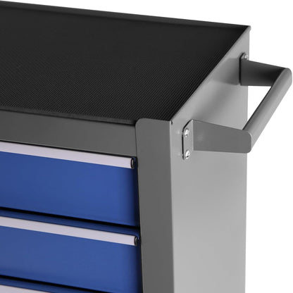 5 Drawers Rolling Tool Chest with Wheels, Rolling Tool Chest, Portable Rolling Tool Box on Wheels, Tool Chest Organizer for Garage, Workshop, Home Crafts Use Blue as Shown