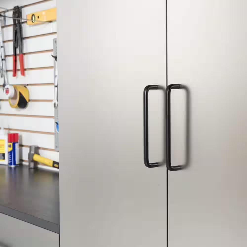 Asti Wood Wall Mounted Garage Cabinet in Gray (31.4 In. W X 78.7 In. H X 19.6 In. D)