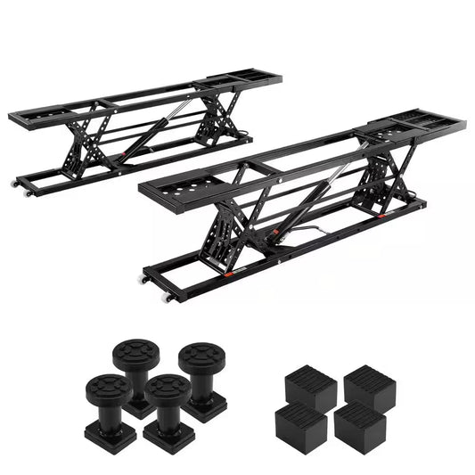Car Lift, 7,000 Lbs. Capacity Portable Car Lift, 26.8 In. Max. Height, Carbon Steel Truck Lift with 120-Volt Power Unit