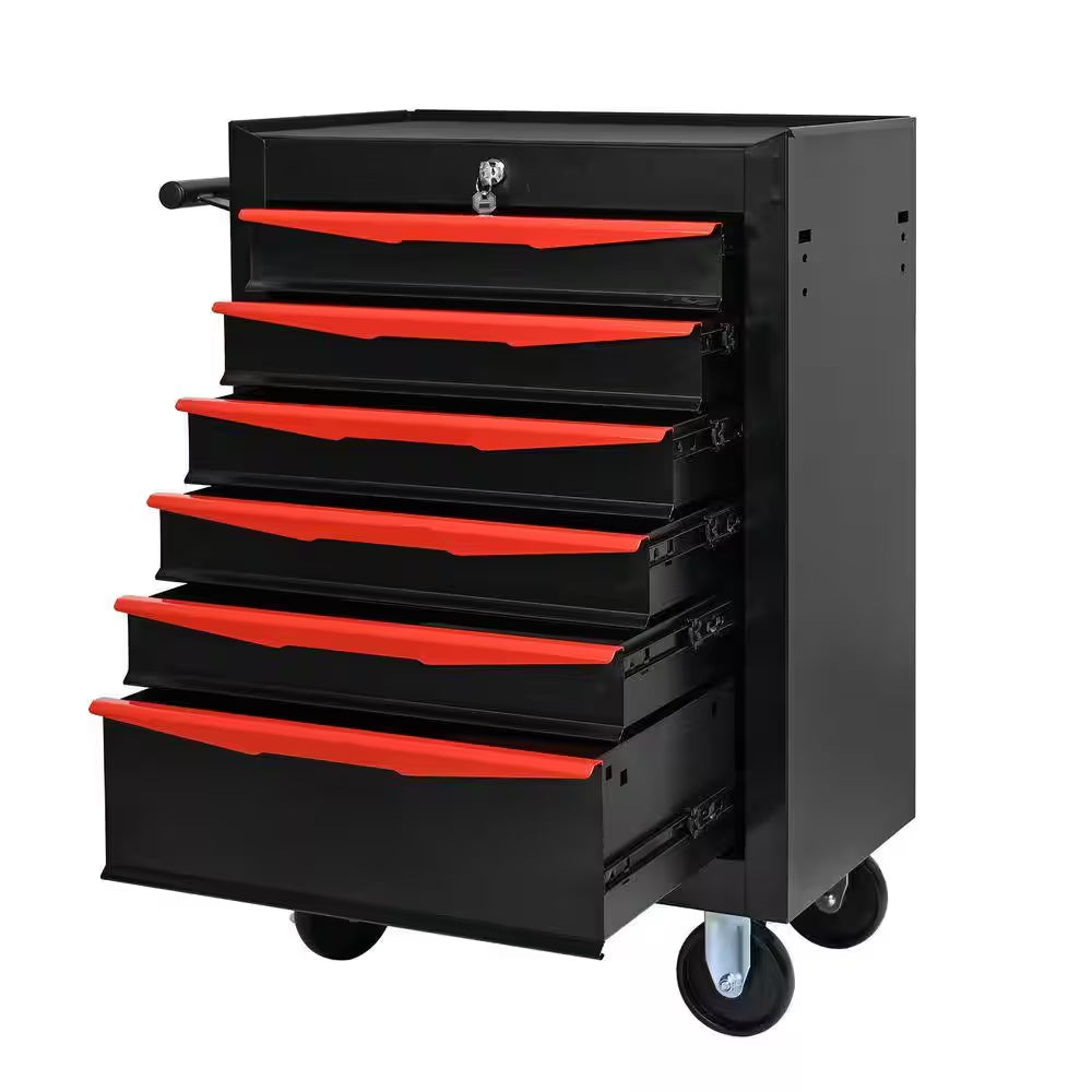 13 In. Rolling Metal Tool Chest with 4-Drawers, 20 In. 4-Drawer Tool Chest Cabinet with Ball Bearing Drawer Slides