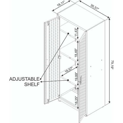 Fortress 75" Tall Garage Cabinet